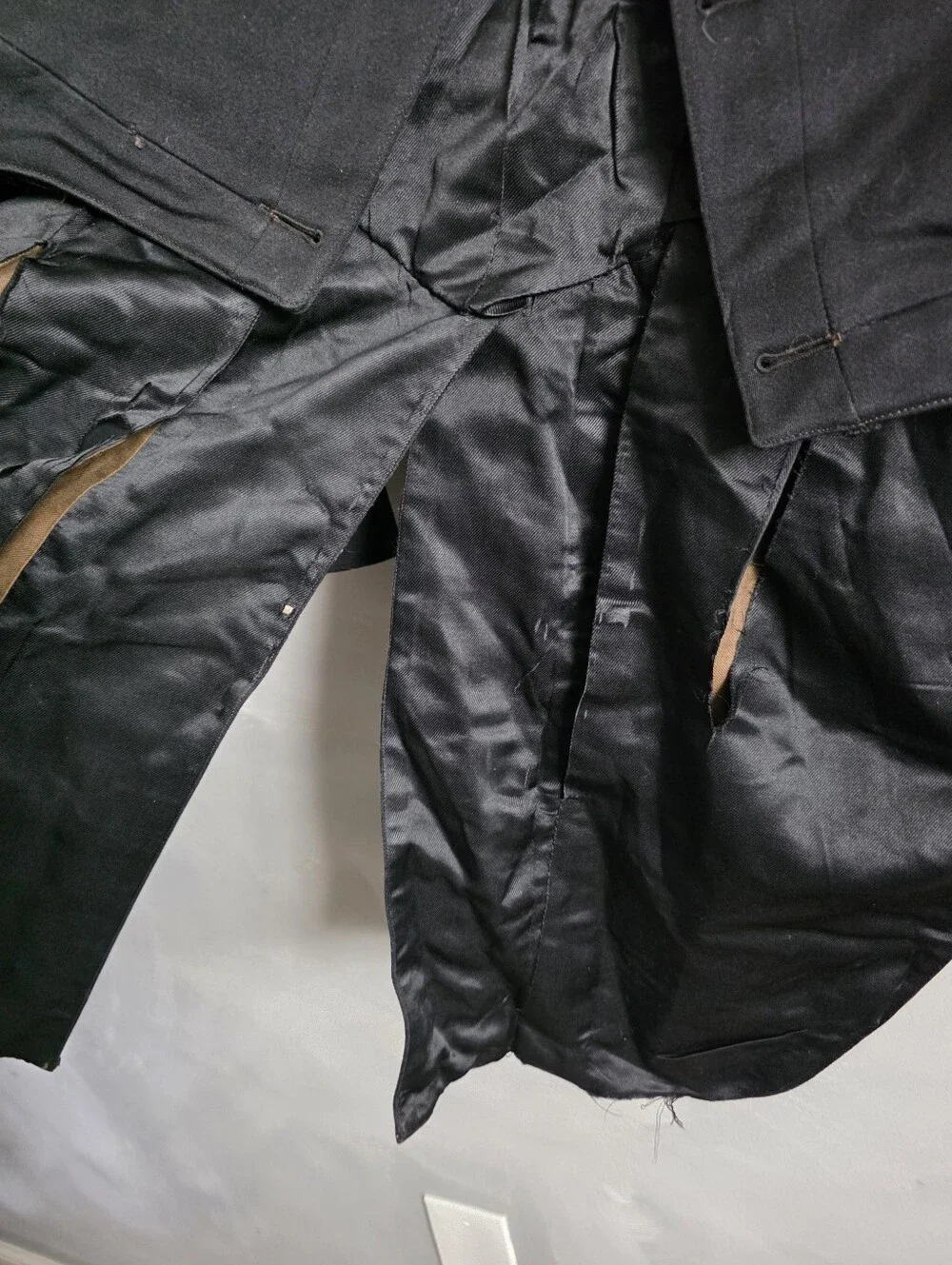 Vintage Fraternity Signed Military Comme Des Garcons Style Black Jacket